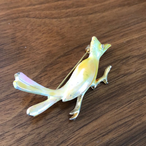 Vintage Jewelry Vintage Enamel Roadrunner Pin Brooch Poshmark
